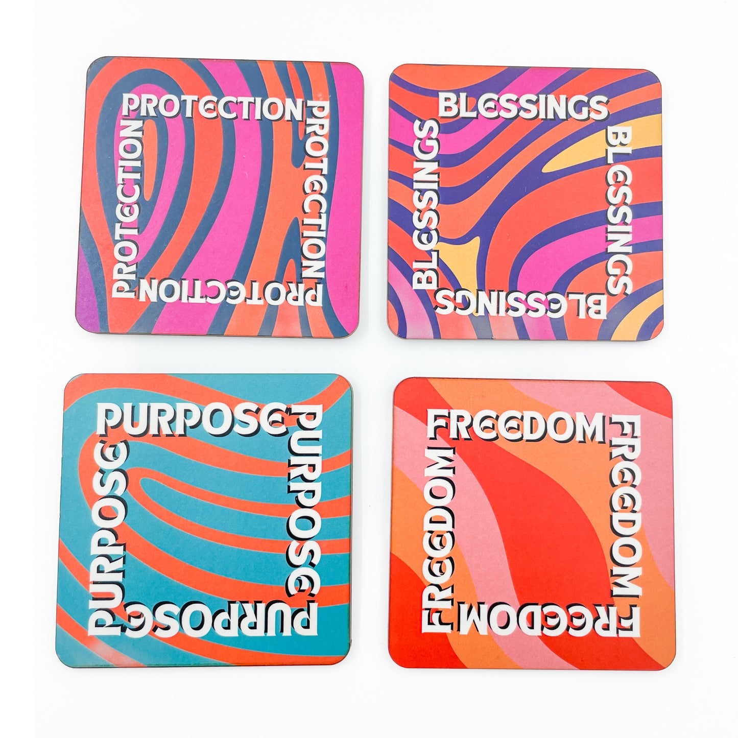 RETRO COASTERS #3 - SET OF 4