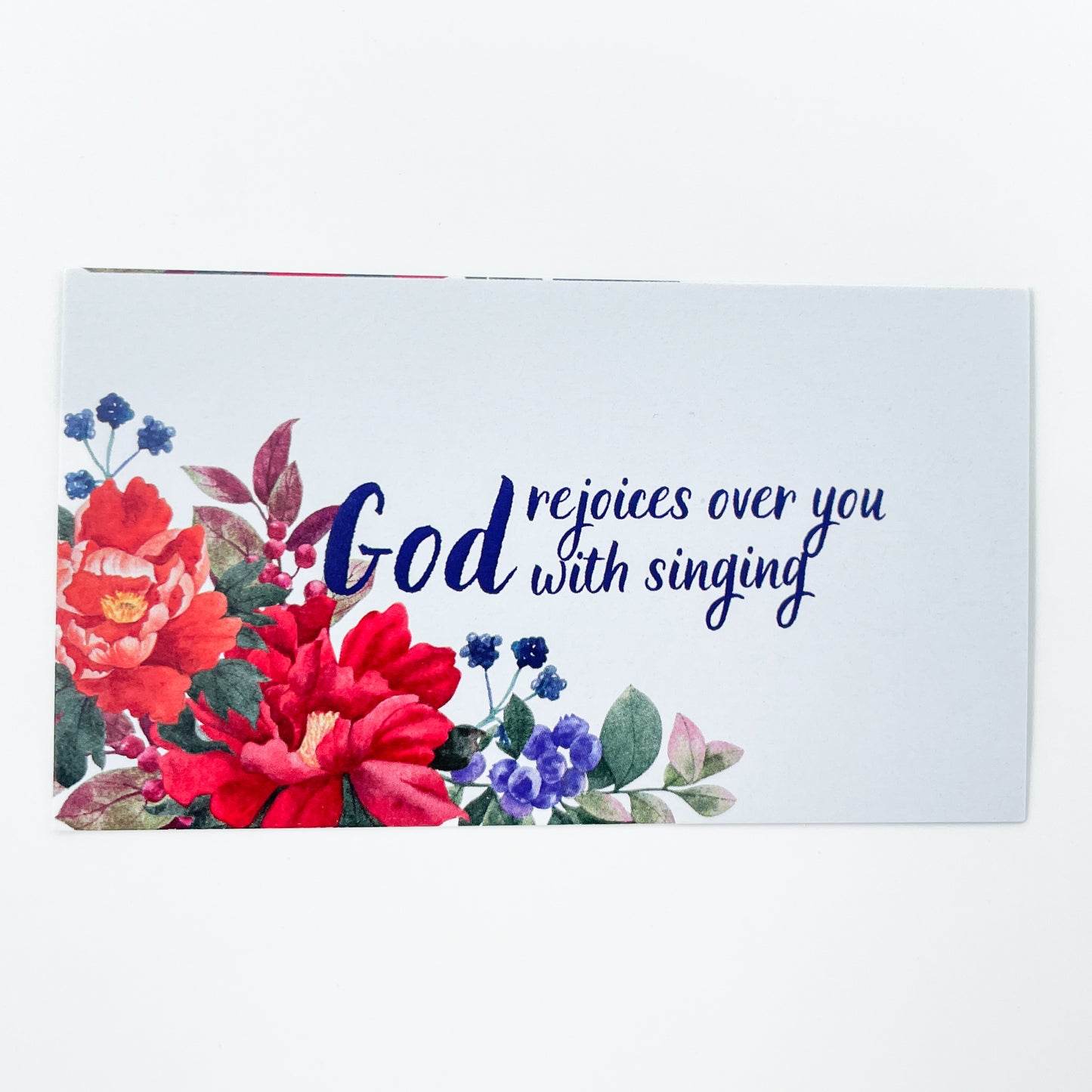 God rejoices over you with singing