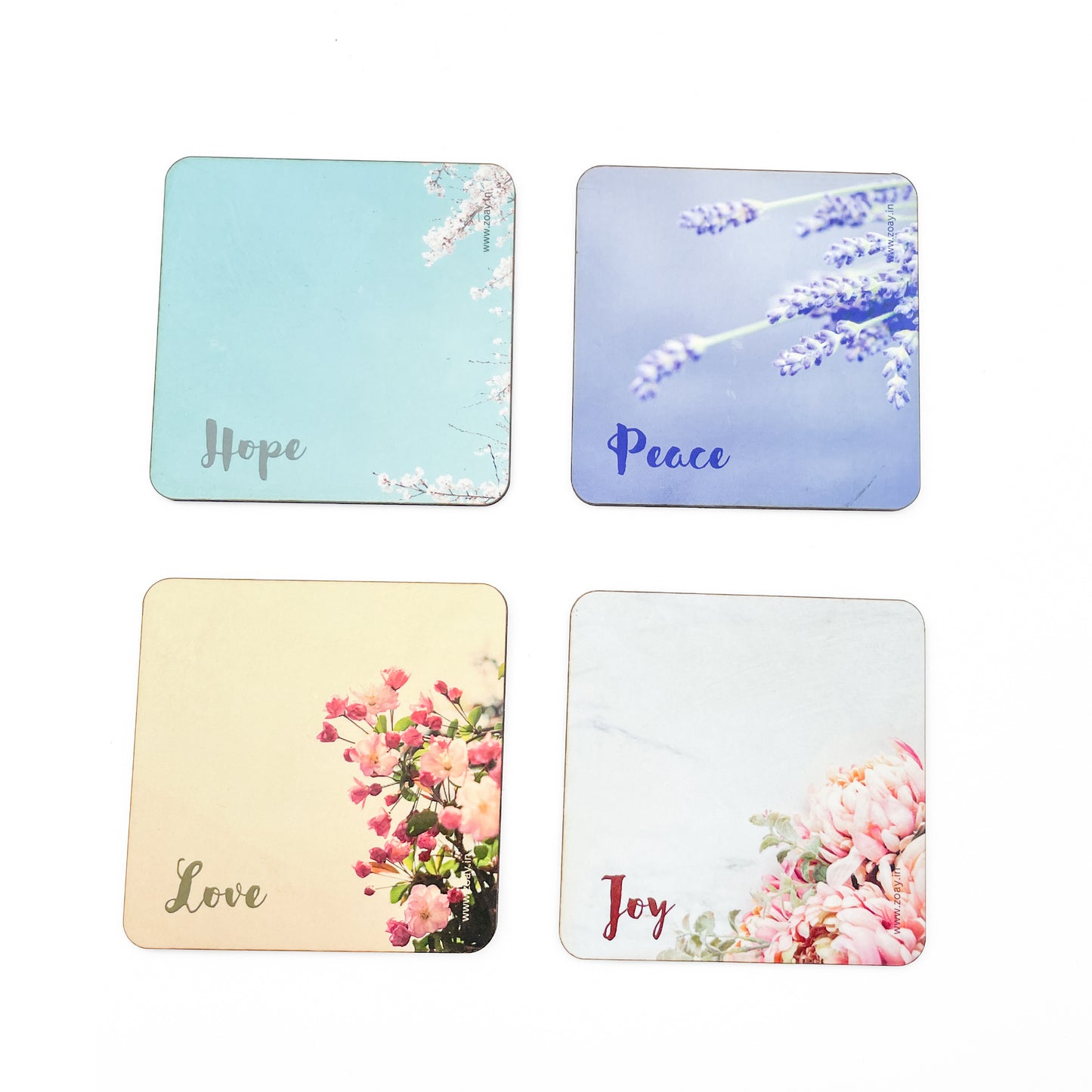 HPJL Square Coasters Set of 4
