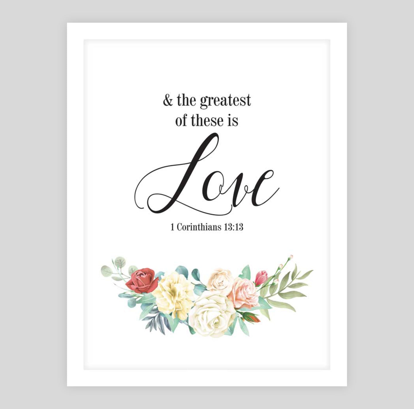 Faith Hope Love Floral Series:LOVE