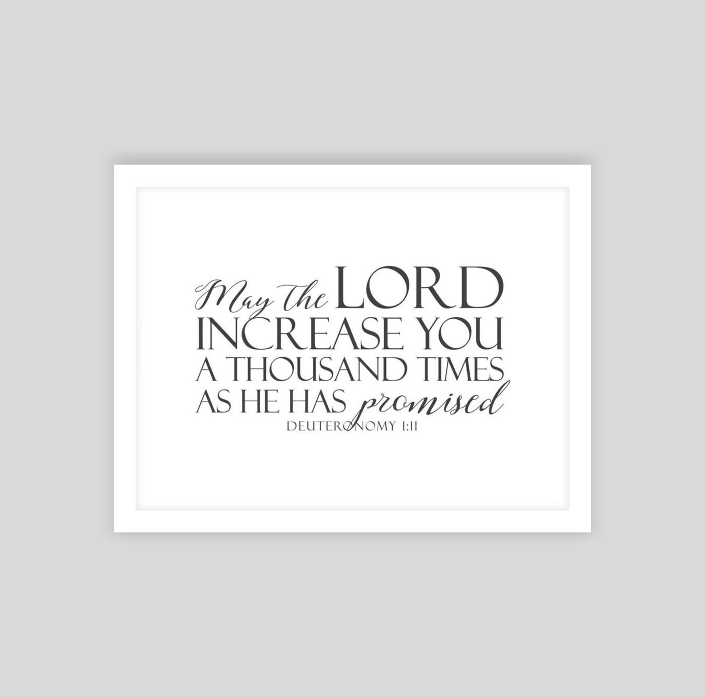 May The Lord Increase You A Thousand times