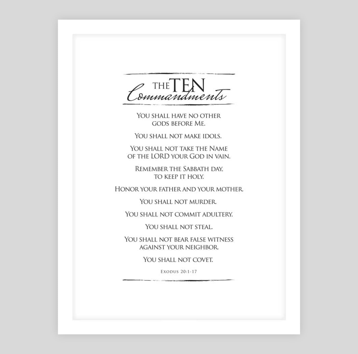 The Ten Commandments