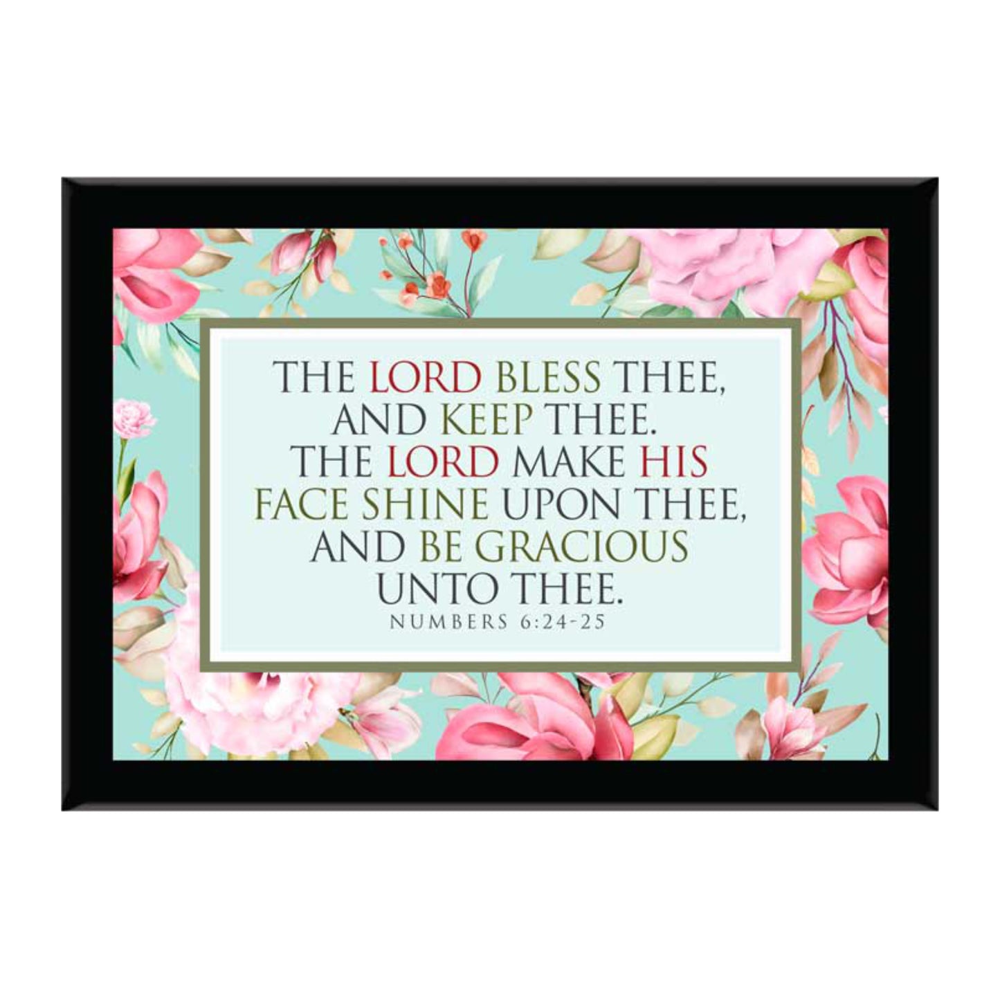 The Lord Bless Thee And Keep Thee - Black