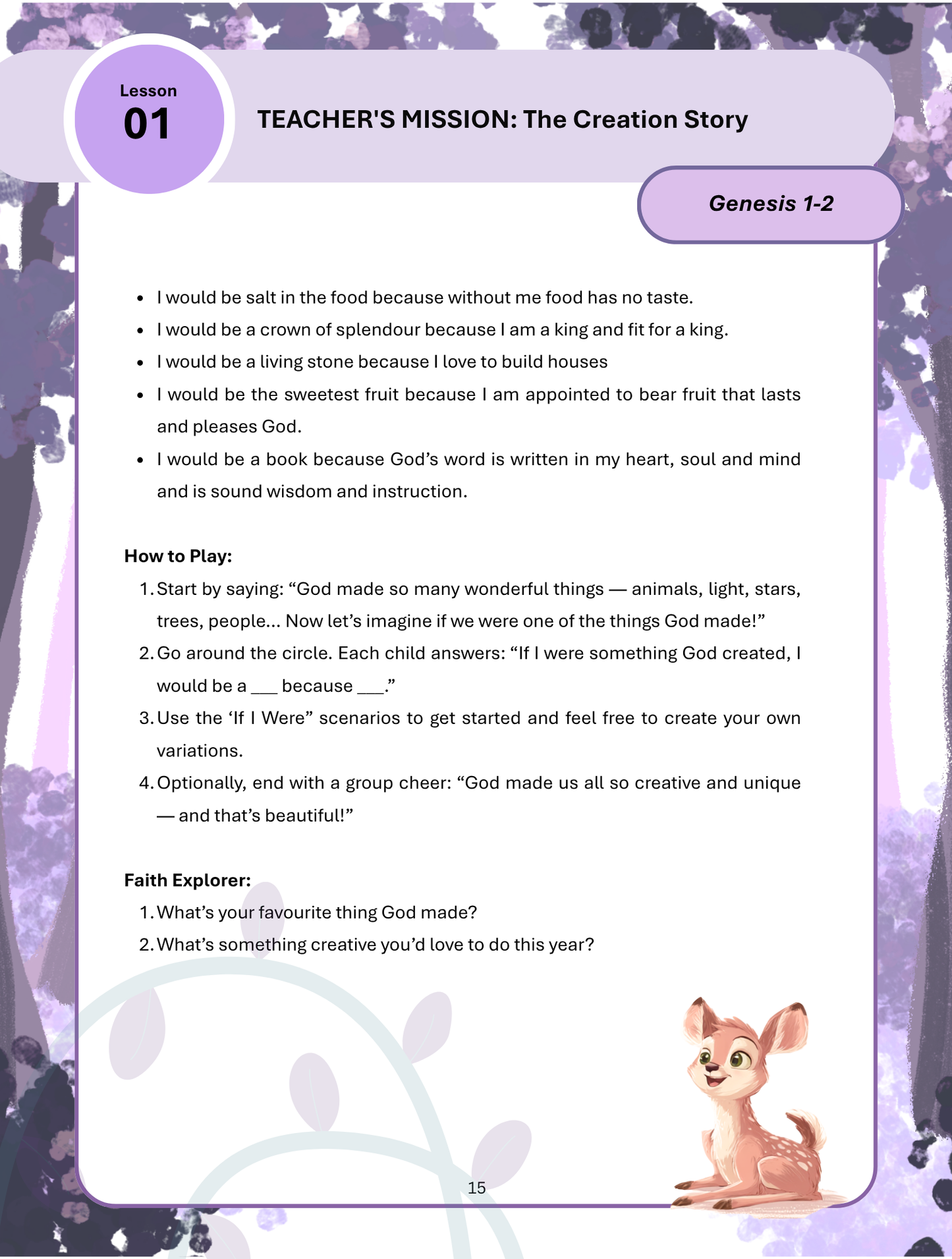 Deer Workbook - Primary 1
