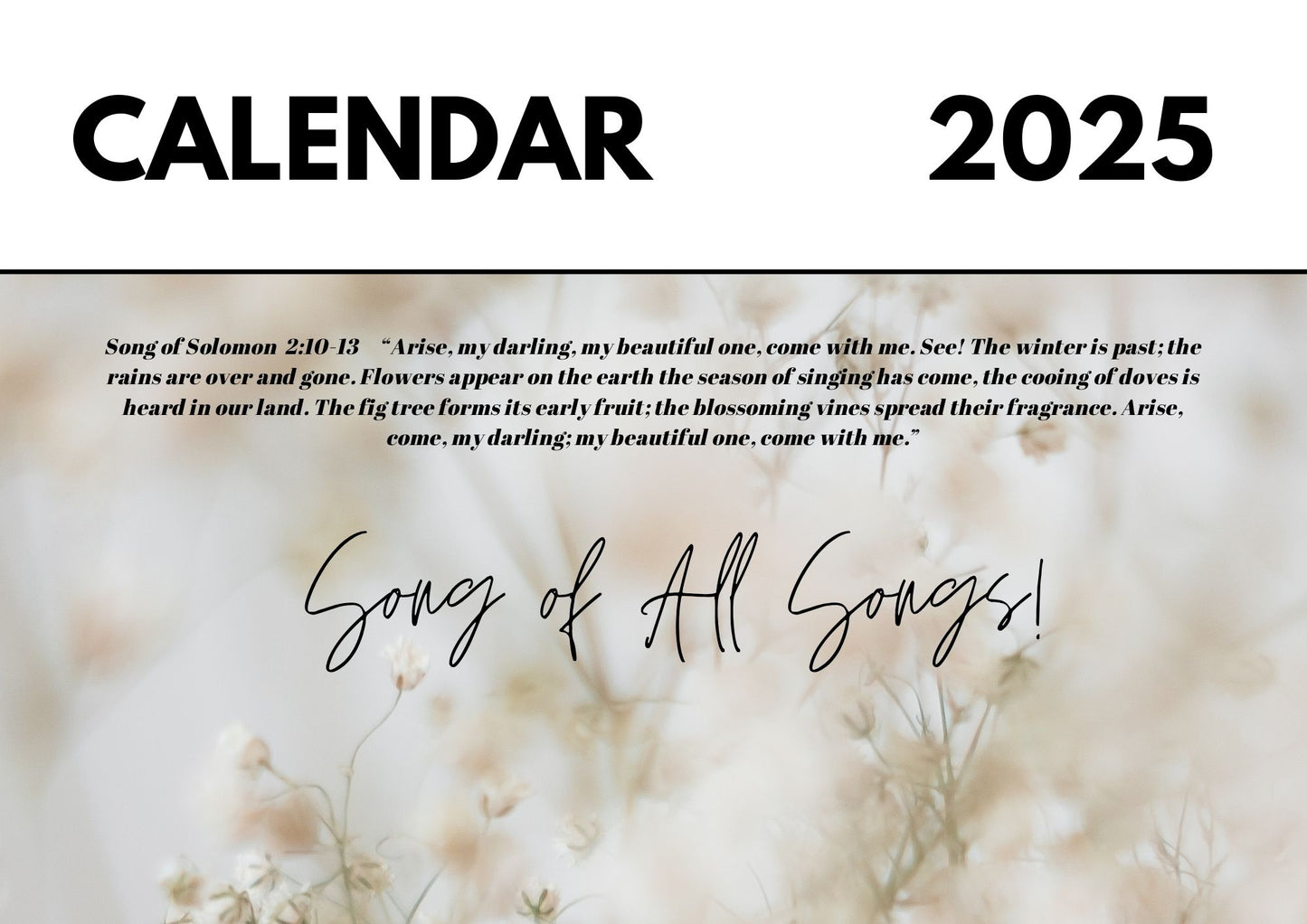 Calendar - 2025