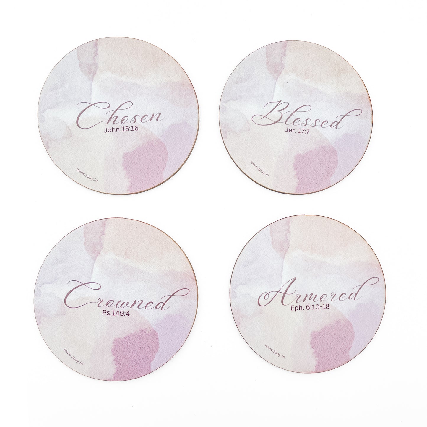 Identity Circular Coasters Set of 4