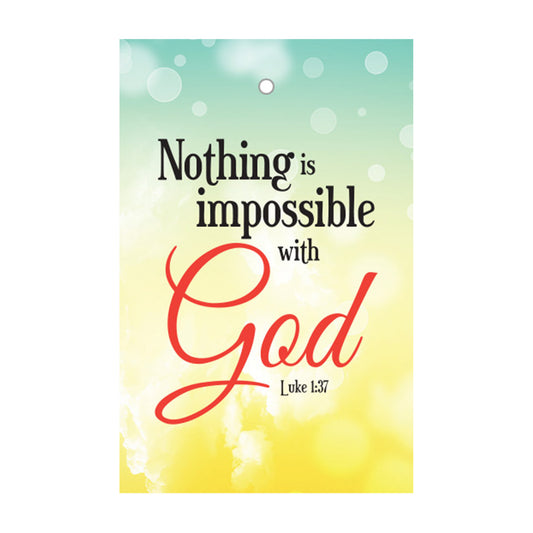 Nothing is impossible with God