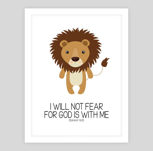 Kids:I will not fear for God is with me