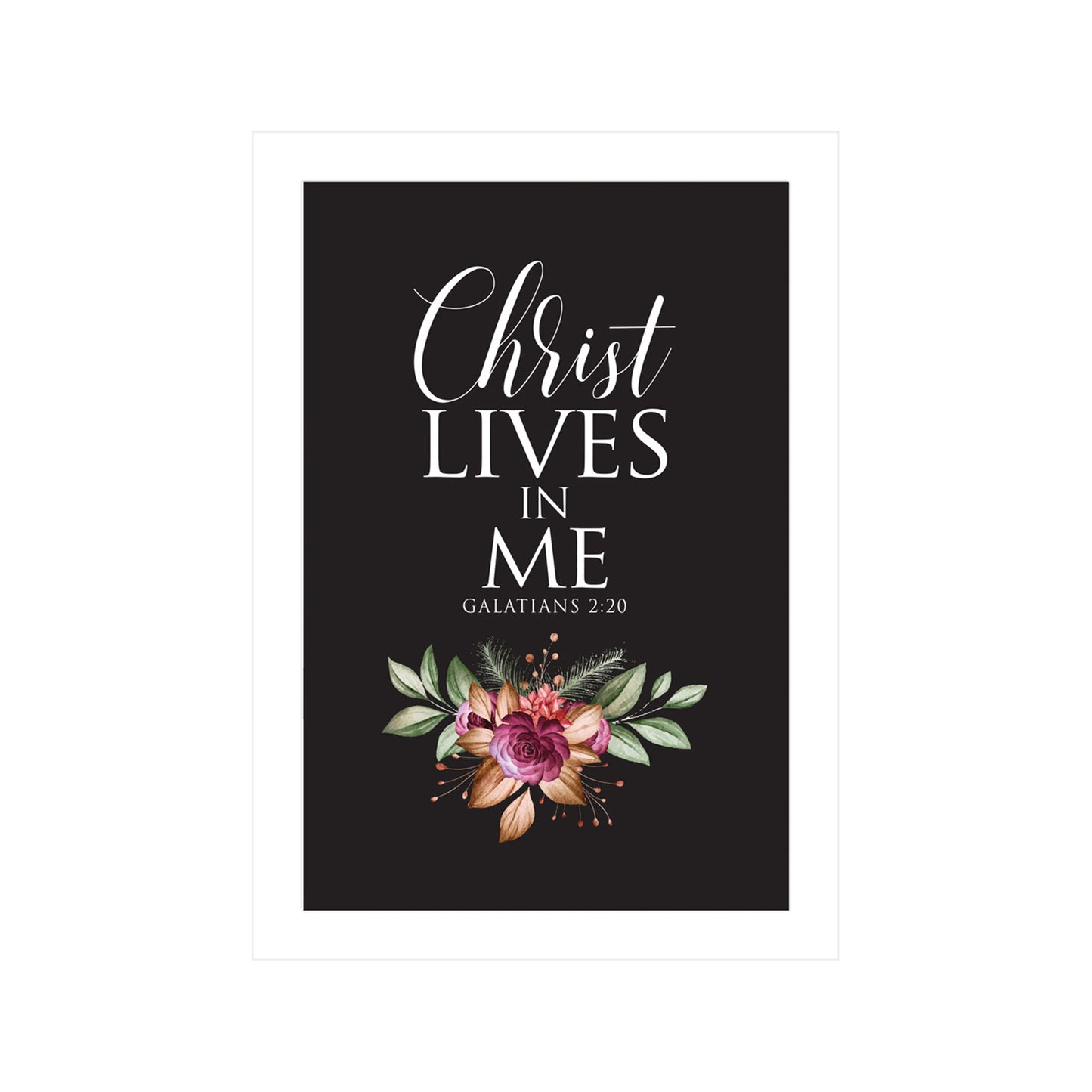 Christ Lives In Me - Black