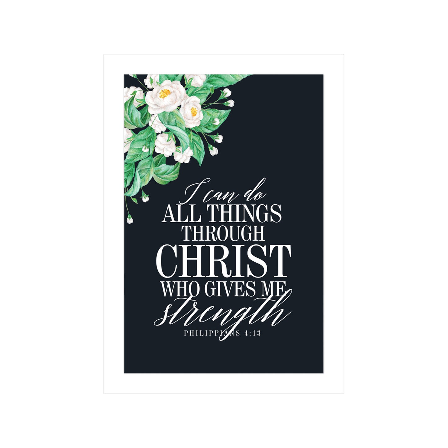 I Can Do All Things Through Christ - Black