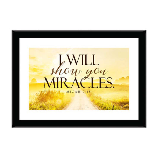 I will show you miracles