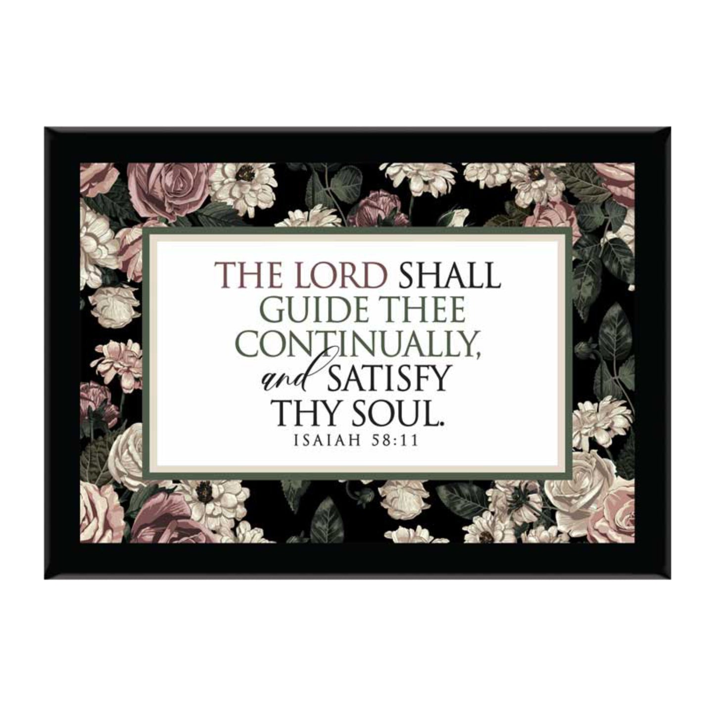 The Lord Shall Guide Thee Continually - Black